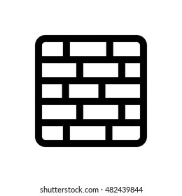 Firewall line icon. Pixel perfect fully editable vector icon suitable for websites, info graphics and print media.