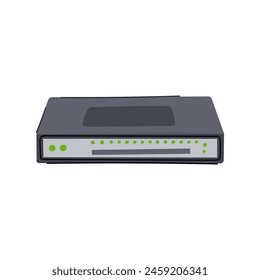 firewall network switch cartoon. traffic data, connectivity management, configuration performance firewall network switch sign. isolated symbol vector illustration