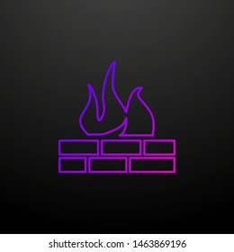 Firewall outline nolan icon. Elements of security set. Simple icon for websites, web design, mobile app, info graphics