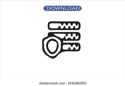 Firewall- oder Schutzsymbol oder Logo in hoher Auflösung