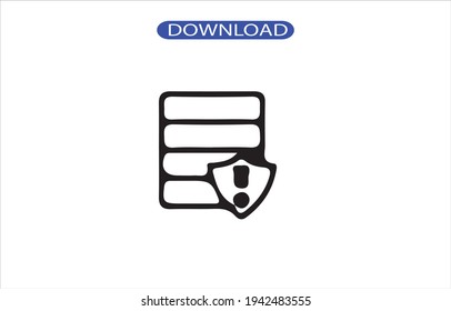 Firewall- oder Schutzsymbol oder Logo in hoher Auflösung