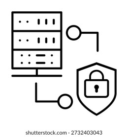 Firewall vector icon. Cybersecurity Illustration sign. Computer antivirus symbol. Data protection logo.