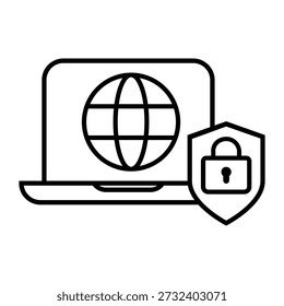 Firewall vector icon. Cybersecurity Illustration sign. Computer antivirus symbol. Data protection logo.