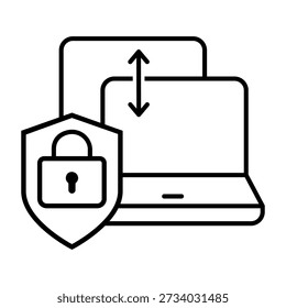 Firewall vector icon. Cybersecurity Illustration sign. Computer antivirus symbol. Data protection logo.