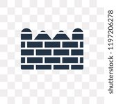 Firewall vector icon isolated on transparent background, Firewall transparency concept can be used web and mobile