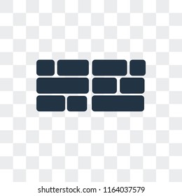 Firewall vector icon isolated on transparent background, Firewall logo concept