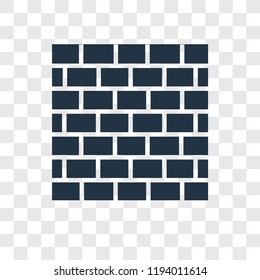 Firewall vector icon isolated on transparent background, Firewall transparency logo concept