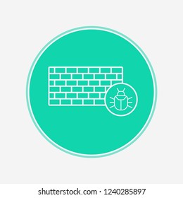 Firewall vector icon sign symbol