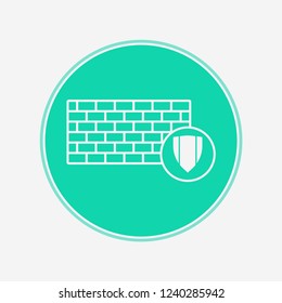 Firewall vector icon sign symbol