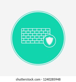 Firewall vector icon sign symbol