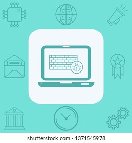 Firewall vector icon sign symbol