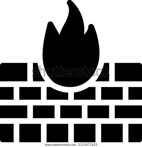 Firewall Vector Illustration On Transparent Background Stock Vector ...