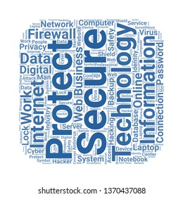 firewall word cloud. tag cloud about firewall