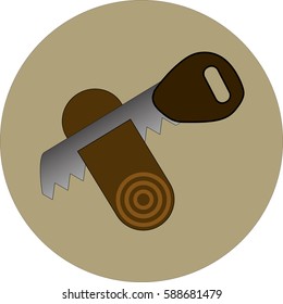 firewood cut down trees icon