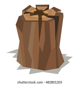 Firewood fireplace for bonfire stack vector wooden material