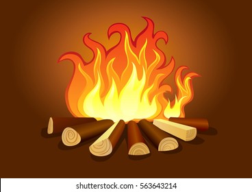 firewood flame