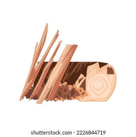 firewood flat icon white background