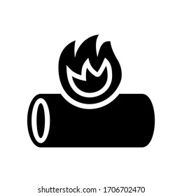 firewood icon or logo isolated sign symbol vector illustration - high quality black style vector icons

