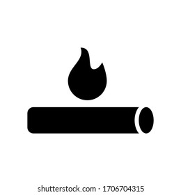 firewood icon or logo isolated sign symbol vector illustration - high quality black style vector icons
