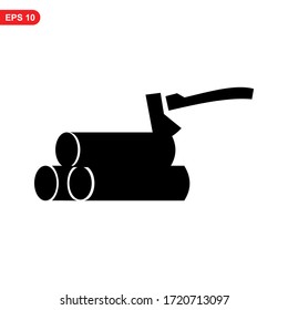 firewood icon or logo isolated sign symbol vector illustration - high quality black style vector icons
