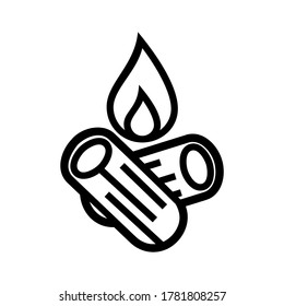firewood icon or logo isolated sign symbol vector illustration - high quality black style vector icons
