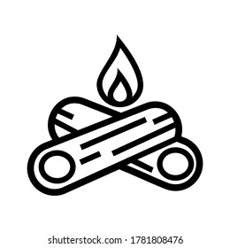 firewood icon or logo isolated sign symbol vector illustration - high quality black style vector icons
