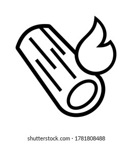 firewood icon or logo isolated sign symbol vector illustration - high quality black style vector icons
