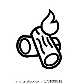 firewood icon or logo isolated sign symbol vector illustration - high quality black style vector icons
