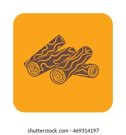 Firewood icon. Vector illustration