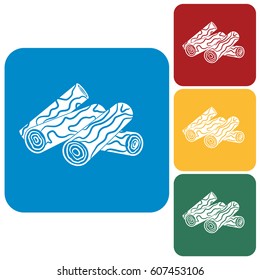 Firewood icon. Vector illustration