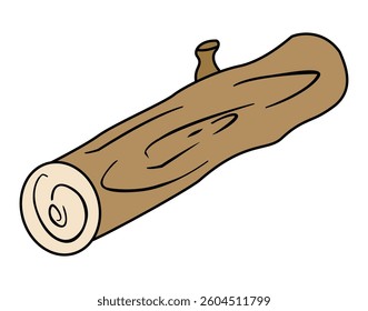 Firewood isolated on white background