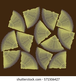 Firewood, isolated, vector