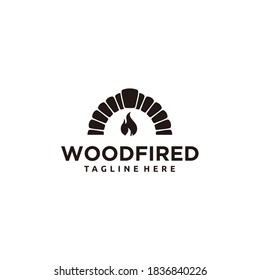 Firewood Oven and Wood fired Concept Logo Design Template
