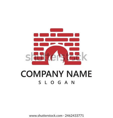 Firewood Oven and Wood fired Logo Template. Pizza, Restaurant Symbol