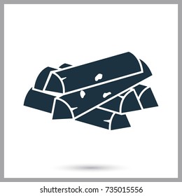 Firewood simple icon for web and mobile design