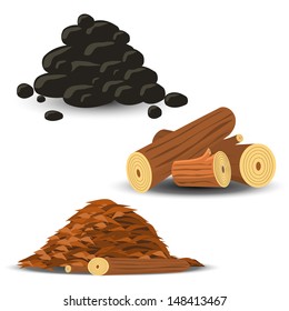 Firewood, Wood Chips and Coal