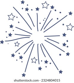 firework 4th of july clipart, 4th of July set of rainbows. Patriotic iridescent shirt design. Happy Independence day, 4th July national holiday. Usable as greeting card, banner, background