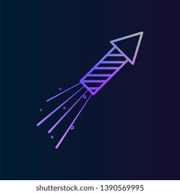 Firework amusement nolan icon. Simple thin line, outline vector of Amusement icons for UI and UX, website or mobile application