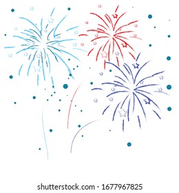 Firework background, can be use for celebration, party, and new year .