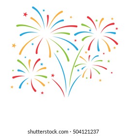 firework background, can be use for celebration, party, and new year event. vector illustration 