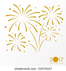 firework background, can be use for celebration, party, and new year event. vector illustration 