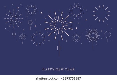 firework background for celebration,congratulation.Editable vector illustration for graphic design