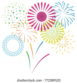 firework background, happy new year festival