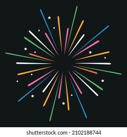 
ilustración vectorial de diseño de ráfagas de incendio
