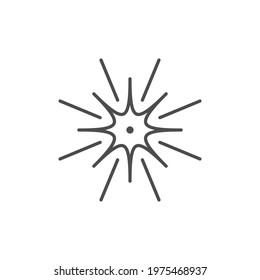 Firework burst line outline icon
