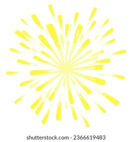 Firework Burst New Year Celebration Vector Illustration Icon