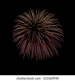 Firework bursting sparkle background. 