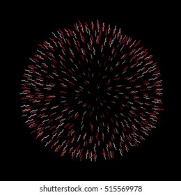 Firework bursting sparkle background. 