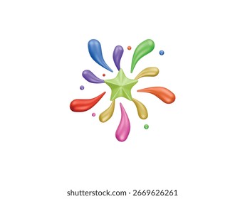  firework celebration icon 3d illustration render
