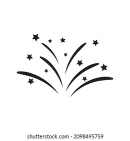 Firework celebration icon vector design illustration
